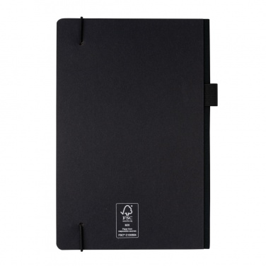 Logo trade corporate gifts picture of: A5 deluxe kraft hardcover notebook