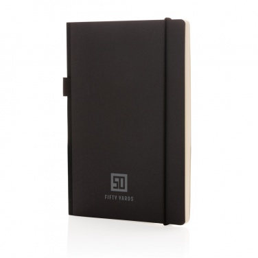 Logo trade corporate gift photo of: A5 deluxe kraft hardcover notebook