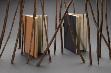 Logotrade promotional giveaway image of: A5 deluxe kraft hardcover notebook