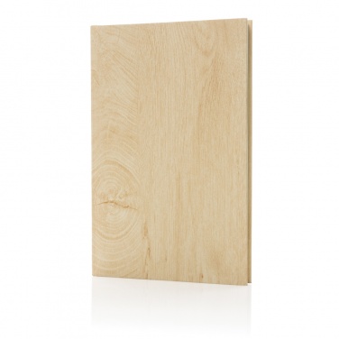 Logo trade business gift photo of: Kavana wood print A5 notebook