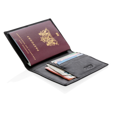 Logo trade promotional products image of: RFID anti-skimming passport holder