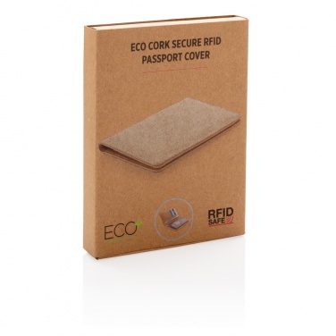 Logotrade business gift image of: Cork secure RFID passport cover