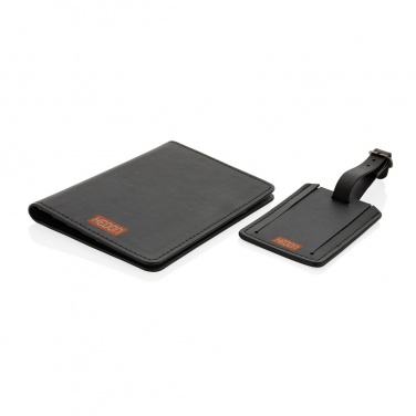 Logo trade promotional giveaway photo of: Swiss Peak GRS recycled PU travel gift set