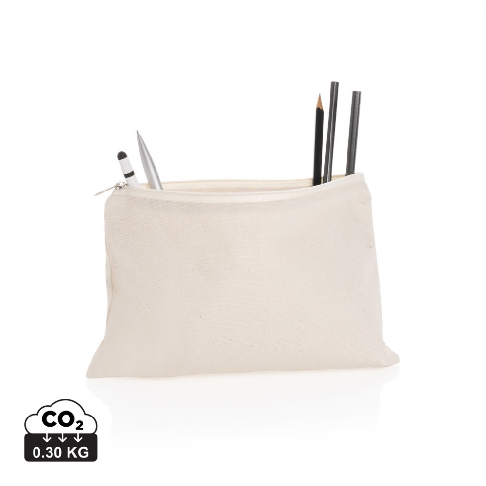 Logotrade corporate gift picture of: Impact Aware™ 285 gsm rcanvas pencil case undyed