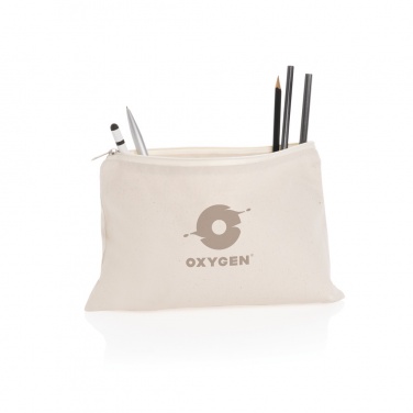 Logo trade promotional giveaway photo of: Impact Aware™ 285 gsm rcanvas pencil case undyed