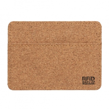 Logotrade promotional merchandise image of: Cork secure RFID slim wallet