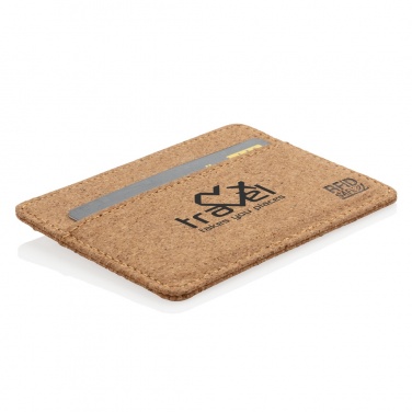 Logo trade promotional giveaways image of: Cork secure RFID slim wallet