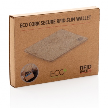 Logo trade promotional item photo of: Cork secure RFID slim wallet
