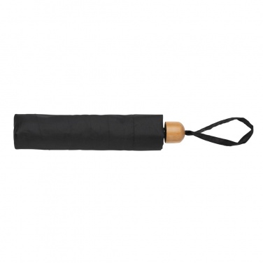 Logotrade promotional giveaway image of: 20.5" Impact AWARE™ RPET 190T Pongee bamboo mini umbrella