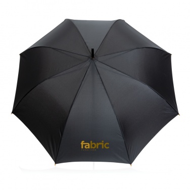 Logotrade promotional product image of: 27" Impact AWARE™ RPET 190T auto open bamboo umbrella