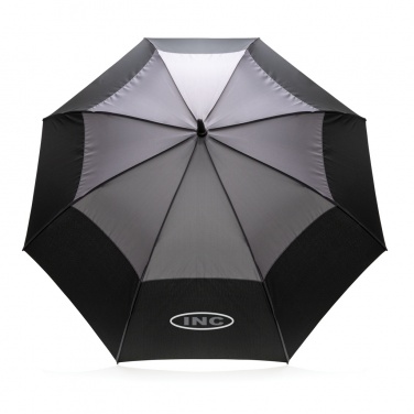 Logo trade promotional gifts picture of: 27" Impact AWARE™ RPET 190T auto open stormproof umbrella