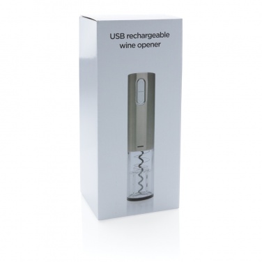 Logo trade corporate gifts picture of: Electric wine opener - USB rechargeable