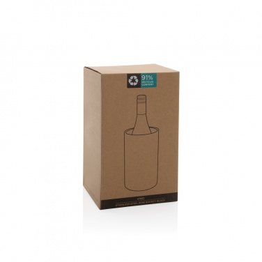 Logo trade corporate gift photo of: Vino RCS certified recycled stainless steel wine bucket