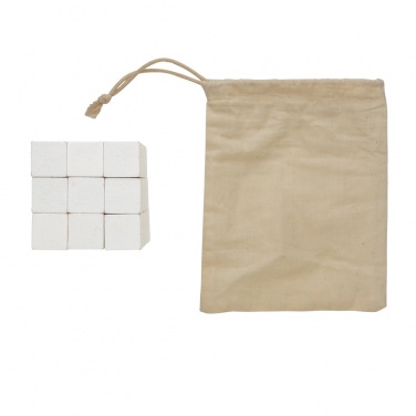 Logo trade promotional merchandise image of: Wooden brain game in canvas pouch