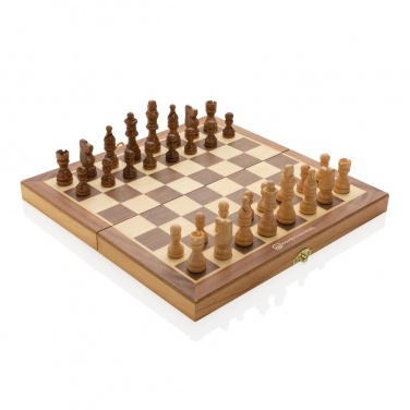 Logotrade business gift image of: Luxury wooden foldable chess set