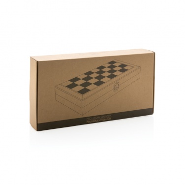 Logo trade corporate gift photo of: Luxury wooden foldable chess set