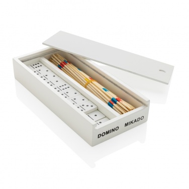 Logotrade promotional gift picture of: Deluxe mikado/domino in wooden box