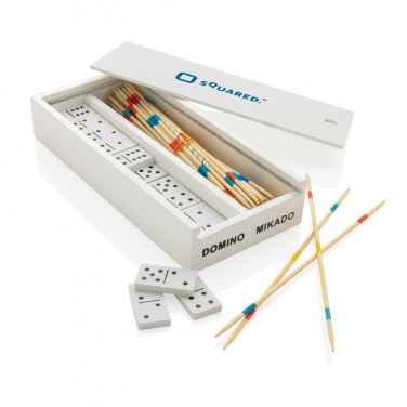 Logotrade promotional gift picture of: Deluxe mikado/domino in wooden box