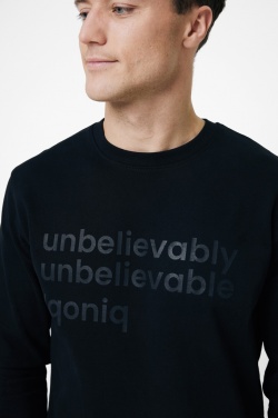 Logo trade corporate gifts picture of: Iqoniq Zion recycled cotton crew neck