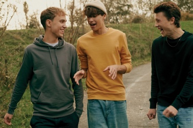 Logo trade promotional giveaways image of: Iqoniq Etosha lightweight recycled cotton crew neck