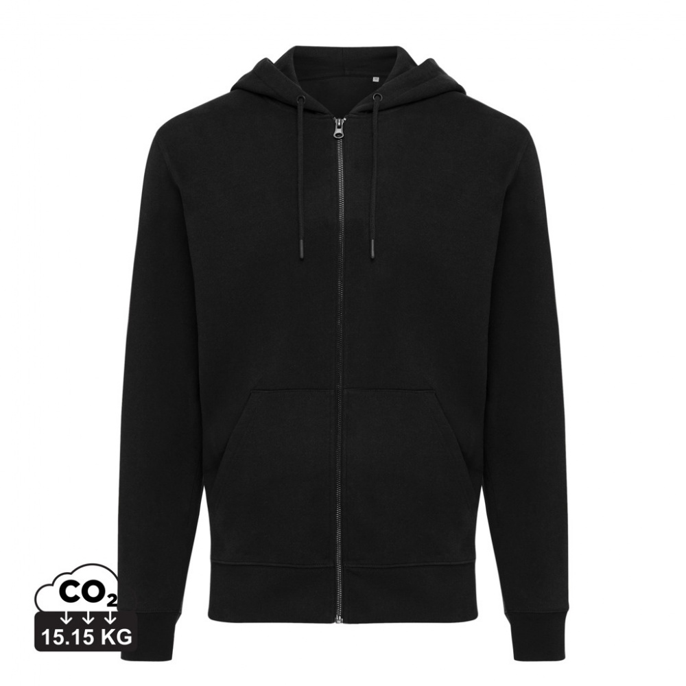Logo trade promotional giveaways picture of: Iqoniq Abisko recycled cotton zip through hoodie