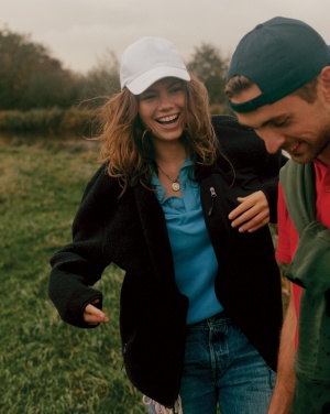 Logo trade business gifts image of: Iqoniq Diran recycled polyester pile fleece jacket