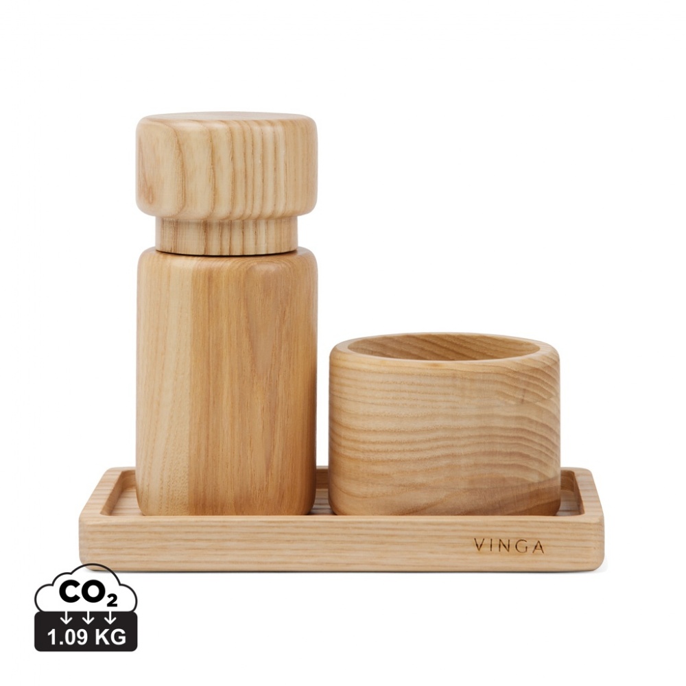 Logo trade promotional giveaways image of: VINGA Retro salt & pepper set