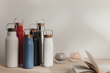 Logo trade promotional product photo of: VINGA Ciro RCS recycled vacuum bottle 580ml