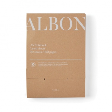 Logotrade advertising product image of: VINGA Albon GRS recycled felt notebook