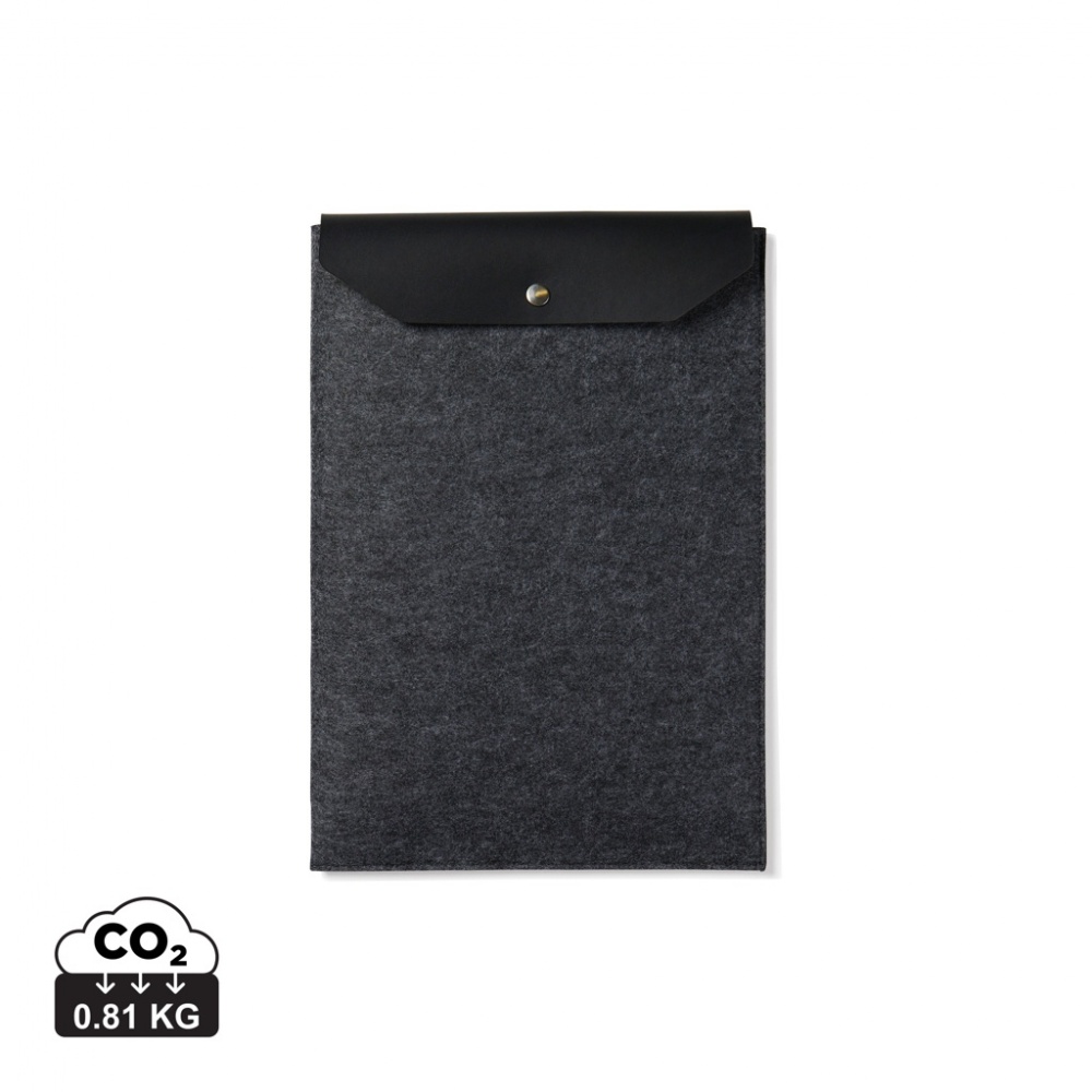 Logo trade advertising product photo of: VINGA Albon GRS recycled felt 15" laptop sleeve