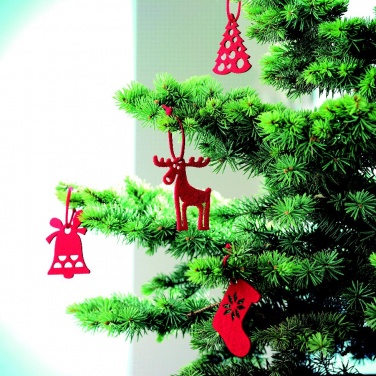 Logo trade promotional giveaway photo of: Set of 6 felt tree hangers