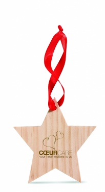 Logo trade advertising products image of: Star shaped hanger