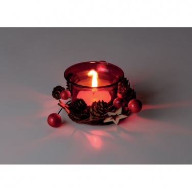 Logo trade promotional giveaways image of: Christmas candle holder