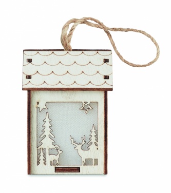 Logotrade promotional gifts photo of: MDF house with light