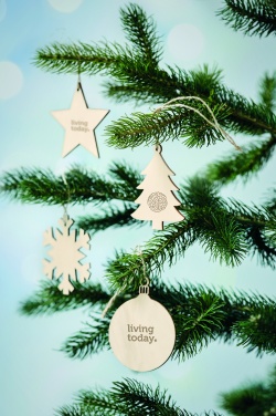 Logotrade corporate gift picture of: Wooden Tree bauble hanger
