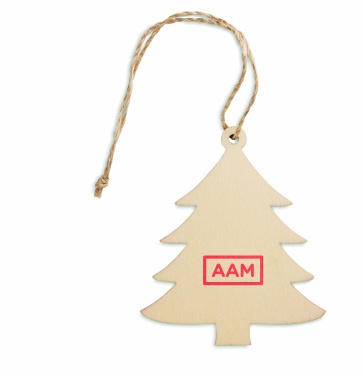 Logo trade promotional items picture of: Wooden Tree shaped hanger