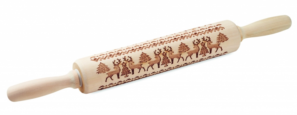 Logo trade promotional gifts image of: Christmas pastry wooden rolling