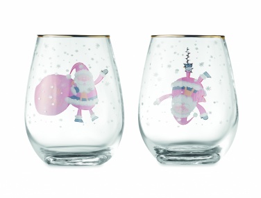 Logotrade promotional products photo of: Set of 2 Christmas glasses