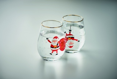 Logotrade promotional product picture of: Set of 2 Christmas glasses