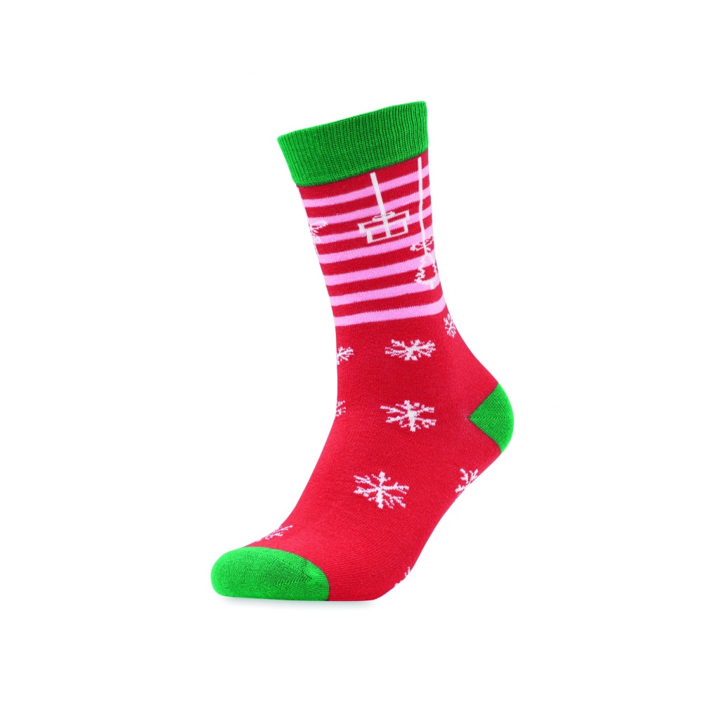 Logo trade promotional gifts picture of: Pair of Christmas socks M