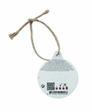 Logotrade promotional gift picture of: Seed paper Xmas ornament