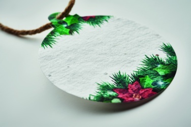 Logo trade promotional merchandise photo of: Seed paper Xmas ornament
