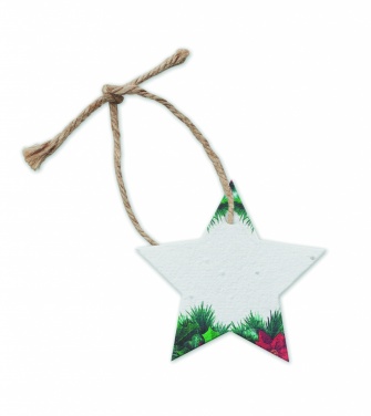 Logo trade promotional item photo of: Seed paper Xmas ornament