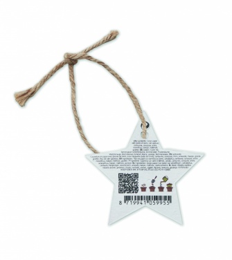 Logo trade promotional items picture of: Seed paper Xmas ornament