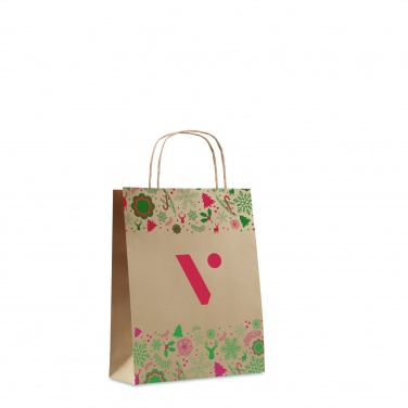 Logo trade business gifts image of: Gift paper bag small