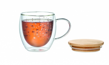 Logo trade corporate gifts image of: Double wall borosilicate mug