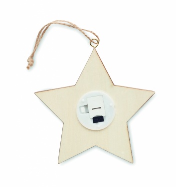 Logo trade advertising product photo of: MDF star with light