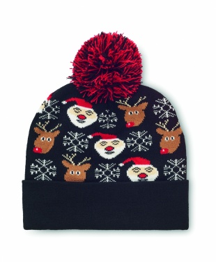 Logo trade corporate gifts image of: Christmas knitted beanie