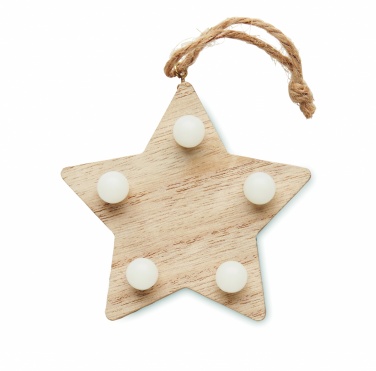 Logotrade corporate gift image of: Wooden weed star with lights