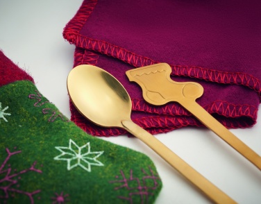 Logo trade promotional giveaway photo of: Christmas dessert cutlery set